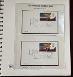 Olympische Spiele 1984 Sammlung im Ringbinder 53 Seiten