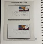 Olympische Spiele 1984 Sammlung im Ringbinder 53 Seiten