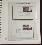 Olympische Spiele 1984 Sammlung im Ringbinder 53 Seiten