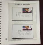 Olympische Spiele 1984 Sammlung im Ringbinder 53 Seiten