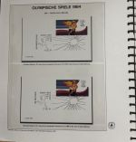 Olympische Spiele 1984 Sammlung im Ringbinder 53 Seiten