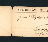 Norddeutscher Bund Mehrfachfrankatur Mi.Nr. 5 , Dippoldiswalde - USA 1868
