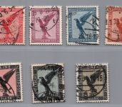 Deutsches Reich Michel-Nr. 378 - 384 gestempelt