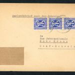Alliierte Besetzung Mehrfachfrankatur AMPost Hannover nach Genf