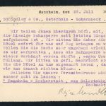 Dt. Reich Infla Mischfrankatur Mannheim nach Osterholz- Scharmbeck