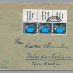 Brief Dt. Reich MiNr W156 + W 152 - Potsdam nach Koblenz 1942