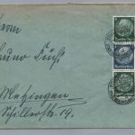 Brief Dt. Reich MiNr S 218 - Stuttgart nach Metzingen 1941