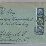 Brief Dt. Reich MiNr S 216 - Metzingen nach Stuttgart 1941