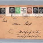 Brief Dt. Reich Zusammendruck - Metzingen nach Wolfach 1939