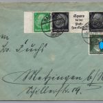 Brief Dt. Reich MH Zusammendruck - Nagold nach Metzingen 1942