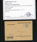 Alliierte Besetzung BiZone AM-Post EF Michel Nr. 2z Miltach - Befund