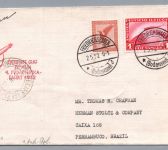 Graf Zeppelin Brief - 4. Südamerikafahrt 1932 n. Pernambuco Brasilien + Eckener