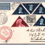 Zeppelin Vertragsstaatenpost Niederlande - Amsterdam nach Lakehurst USA 1936