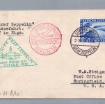 Brief Graf Zeppelin - Ostsee Fahrt 1930 - nach Springfield USA + Abwurf Riga