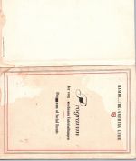 Dt. Reich Schiffs Programm Heft Hamburg-Amerika Linie