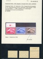 Deutsches Reich Michel Nummer 496 - 498 Chicago Fahrt postfrisch Attest