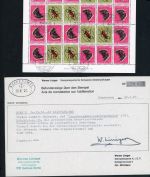 Schweiz Markenheftchenbogen 42 gestempelt geprüft