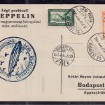 Zeppelin Beleg Mischfrankatur - Ungarn Budapest 1927