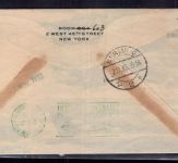 USA Zeppelin Beleg Graf Zeppelin Akron 1933 nach Kattowitz Polen über Berlin