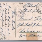 Ansichtskarte Zeppelin über Ulm - Erinnerung Flugversuch 1811 - Feldpost 1918