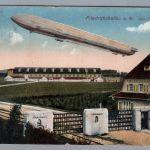Ansichtskarte Zeppelinwerft Friedrichshafen - Feldpost 1916