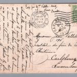 Ansichtskarte Luftschiff Zeppelin in den Alpen - Belgien nach Luxemburg 1911