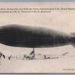 Ansichtskarte Luftschiff Ville de Paris - Fahrt über Paris 1907