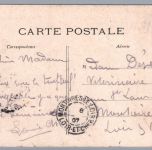 Ansichtskarte Luftschiff Ville de Paris - Fahrt über Paris 1907