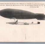 Ansichtskarte Luftschiff Ville de Paris - Überführung nach Verdun 1908