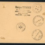 Frankreich Luftpost Einschreiben Zeppelin Bourget n. Dakar 1932