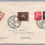 Auslands Brief Einschreiben DR MiNr 671 München Riem 1938 nach Paris Frankreich