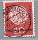 Bund Michel Nummer 255 II gestempelt Plattenfehler