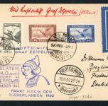 Zeppelin Zuleitungspost Ungarn - Fahrt in die Niederlande 1930 LZ 127 Attest