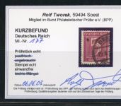 Deutsches Reich Michel Nr. 177 gestempelt --Befund