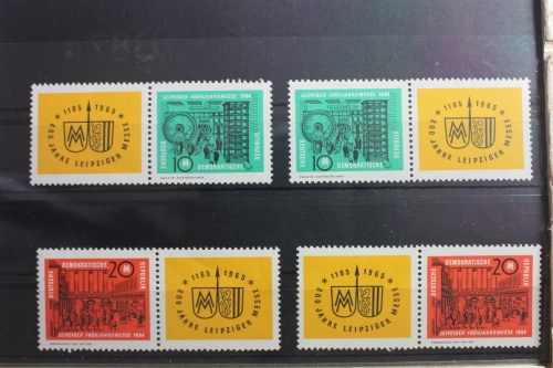 DDR W Zd 118 - W Zd 121 postfrisch Zusammendrucke #SI016