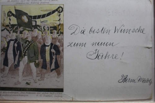 AK Deutschland Künstlerkarte (F. Würtenberger) 1906 gebraucht #PF024