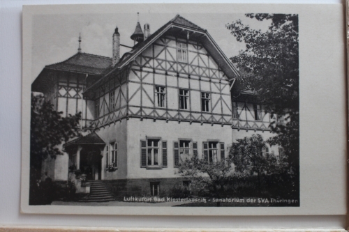 AK Bad Klosterlausnitz Sanatorium der SVA Thüringen ungebraucht #PF109