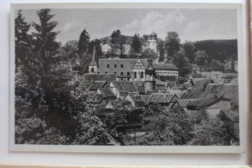 AK Stolberg im Harz Schloss mit Kirche ungebraucht #PF119