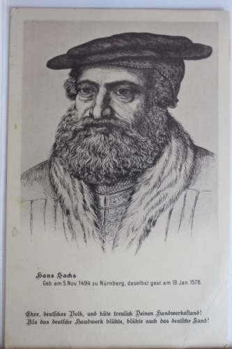 AK Deutschland Hans Sachs ungebraucht #PF159