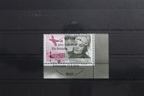 BRD 2814 gestempelt Flugzeug Vollstempel Eckrand Bundesrepublik #SJ844