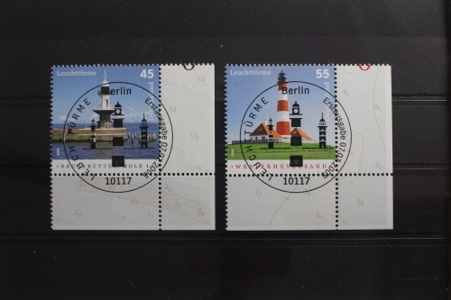 BRD 2473-2474 gestempelt Leuchtturm Vollstempel Eckrand Bundesrepublik #SJ890