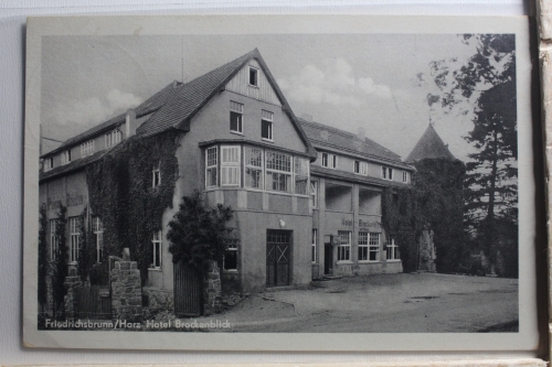 AK Friedrichsbrunn /Harz Hotel Brockenblick 1954 gebraucht #PF233