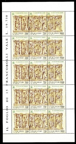 Vatikan ZD-Bogen 1090-92 postfrisch #IY051