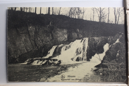 AK Hirson Wasserfall von Blangy Feldpost 1916 gebraucht #PF310