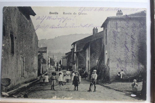 AK Onville Route de Gorze Feldpost 1915 gebraucht #PF378