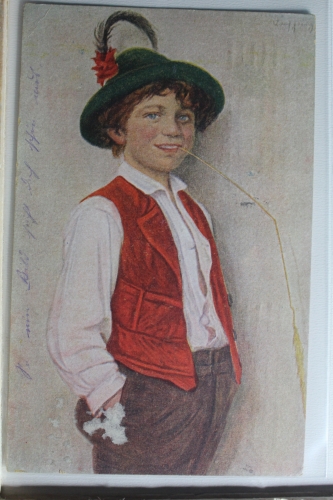 AK Deutschland Der Dorfprinz - R. Hesse 1918 gebraucht #PF426