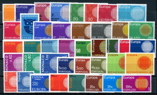 Cept Jahrgang 1970 postfrisch #JW800
