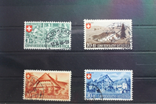Schweiz 460-463 gestempelt