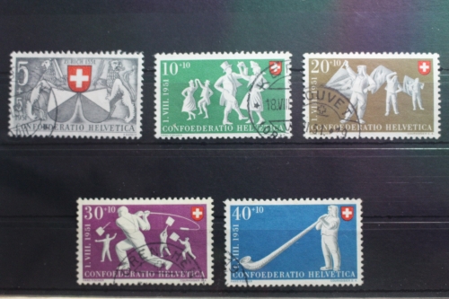 Schweiz 555-559 gestempelt