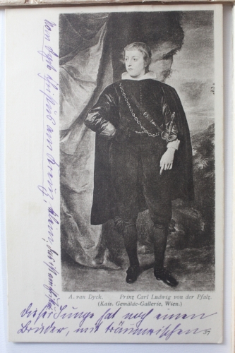 AK Wien Prinz Carl Ludwig von der Pfalz - A. van Dyck gebraucht #PE652